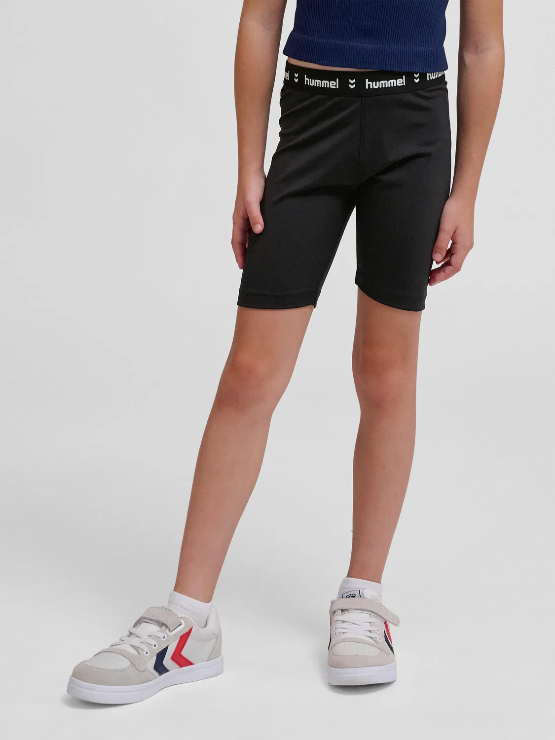 Детские короткие леггинсы с принтом Hmljr Pulse Hummel, Schwarz