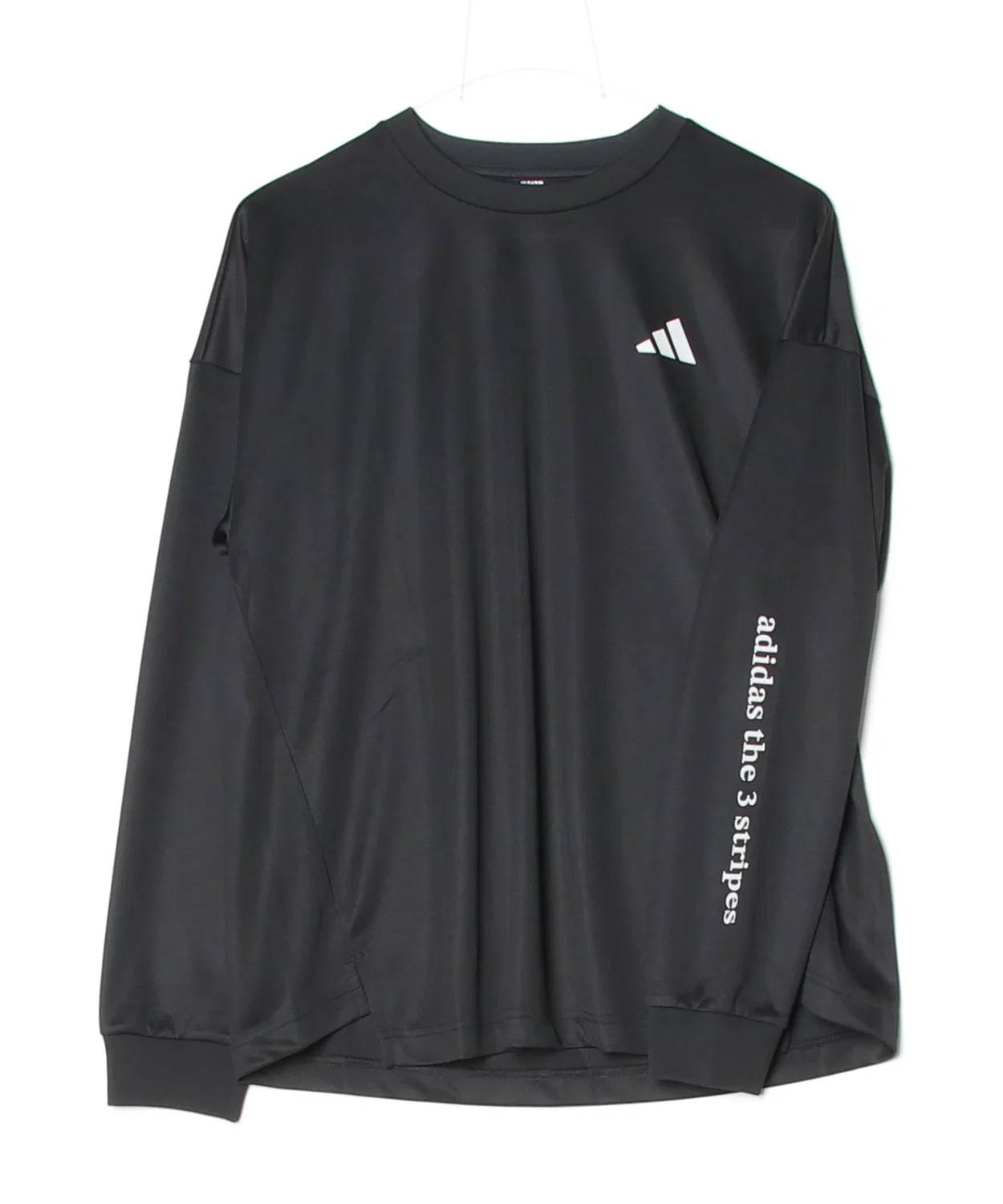 Женская футболка с длинным рукавомиз полиэстера Adidas, Black — фото 3
