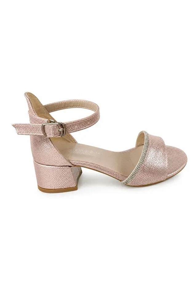Детские туфли для девочек на низком каблуке Eddas, Pink