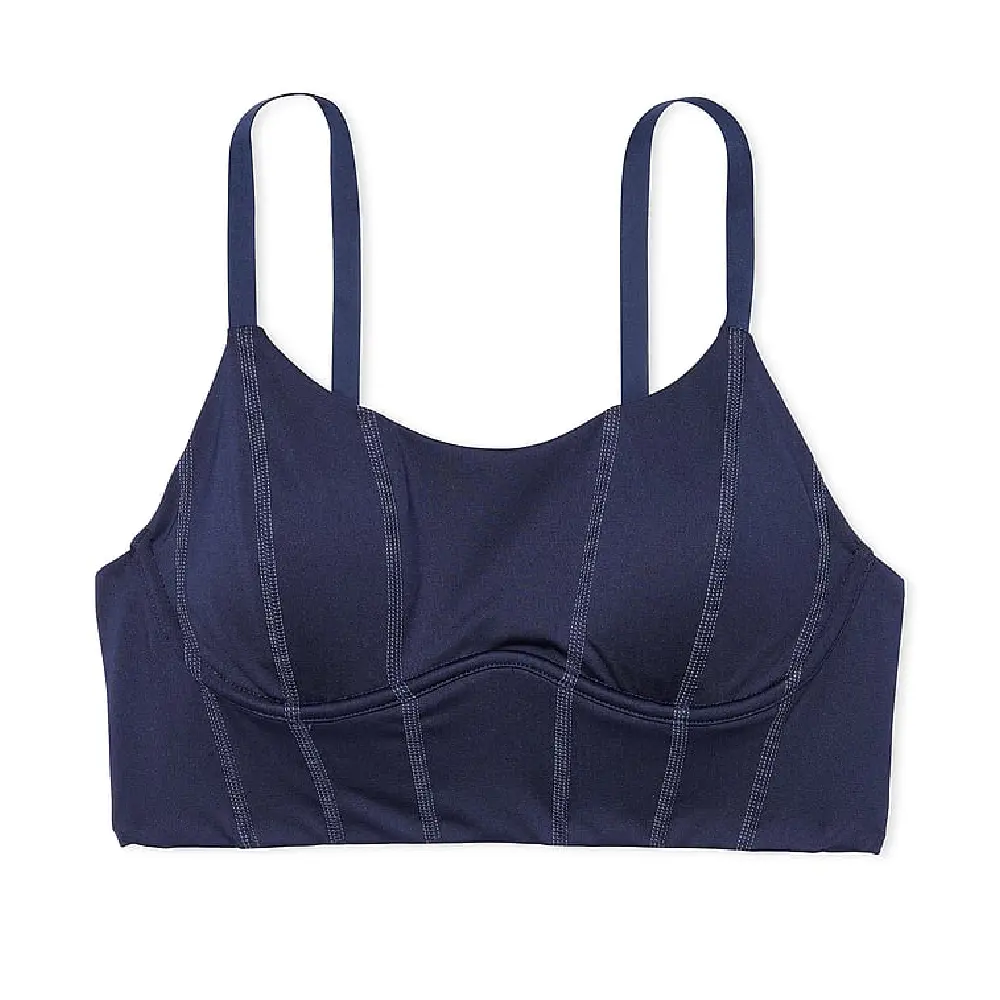 

Топ спортивный Victoria's Secret Pink The Wave Ultimate Longline, темно-синий