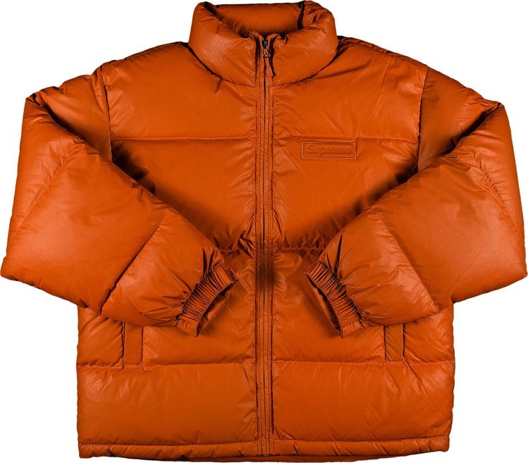 Куртка Supreme Reflective Speckled Down Jacket 'Orange', оранжевый - фото