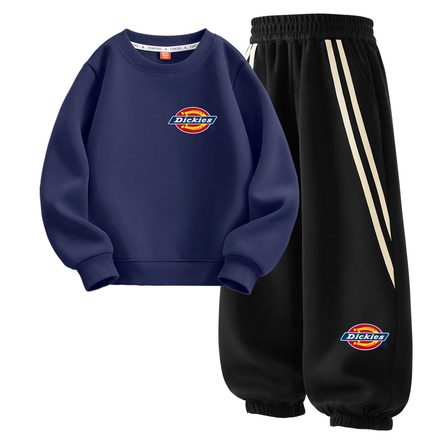 Детский комплект спортивной одежды с принтом Dickies, Navy Blue/Black