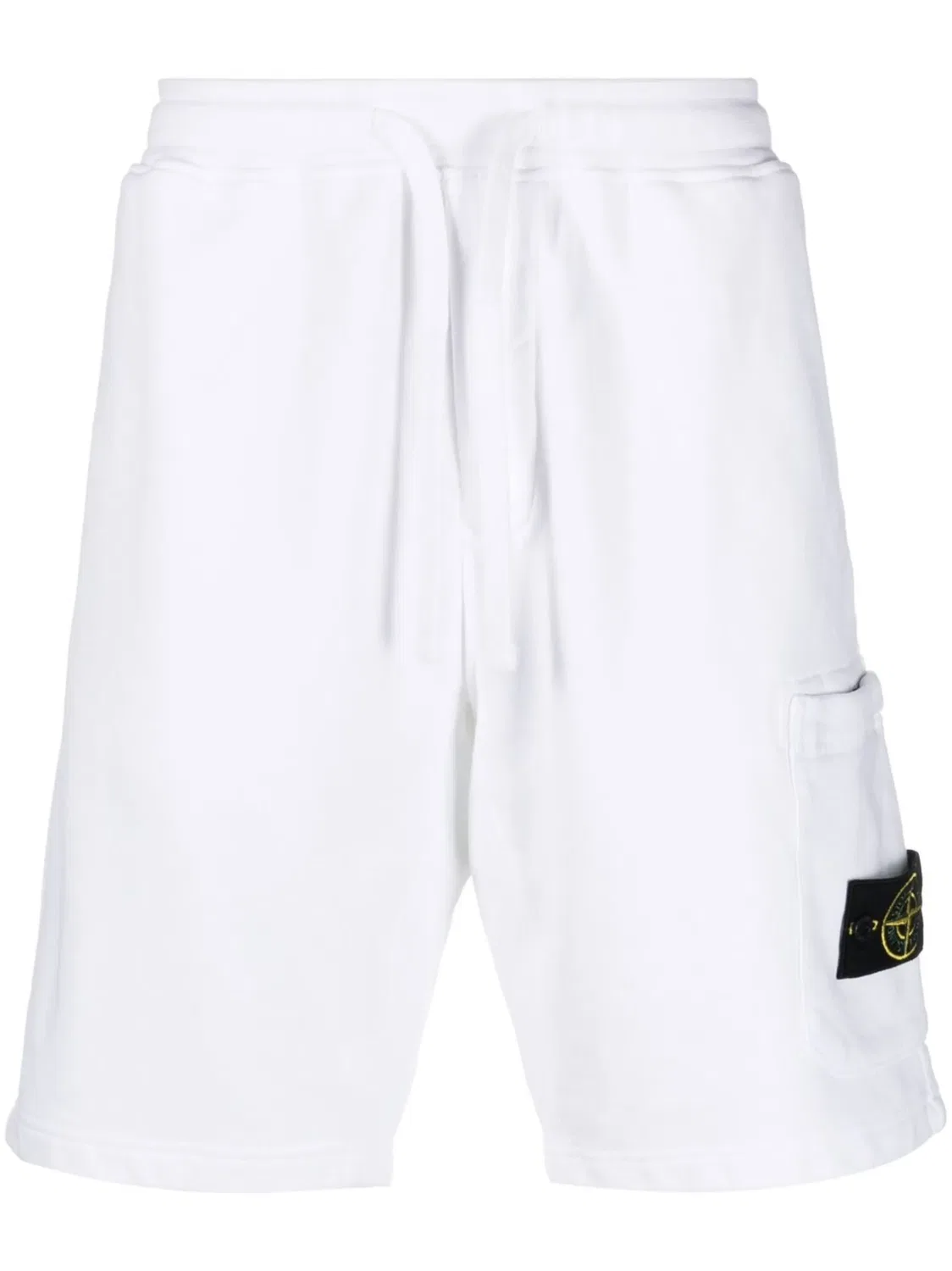 Stone Island Шорты трековые белые