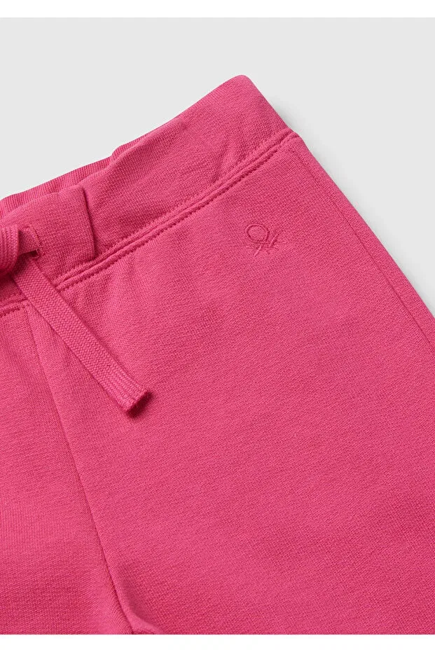 Детские спортивные штаны для девочек с принтом United Colors Of Benetton, Pink — фото 4