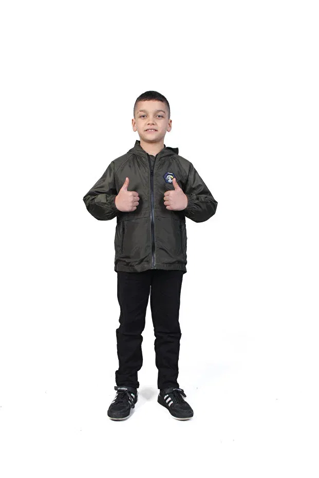 Детское пальто для девочек водонепроницаемое Jenerik Kids, Haki — фото 2