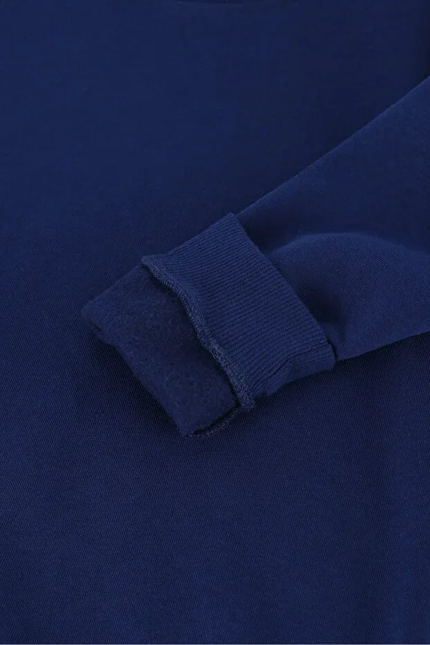 Детские свитшот для мальчиков с принтом Teddy Bear Printed Rekormoda, Navy Blue — фото 4