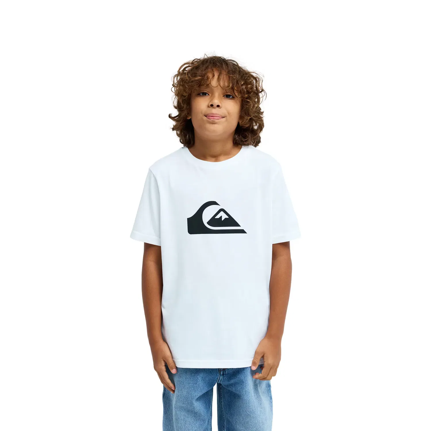 Детская футболка с принтом Ev Comp Logo Quiksilver, Blanco