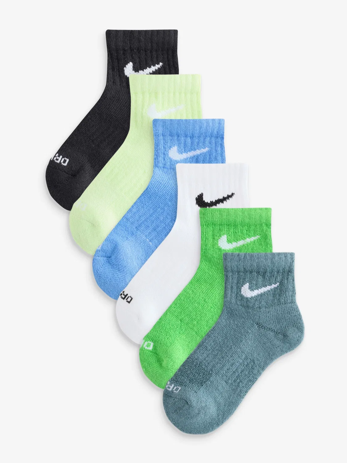 Носки Nike Performance Basic Quarter, зеленые