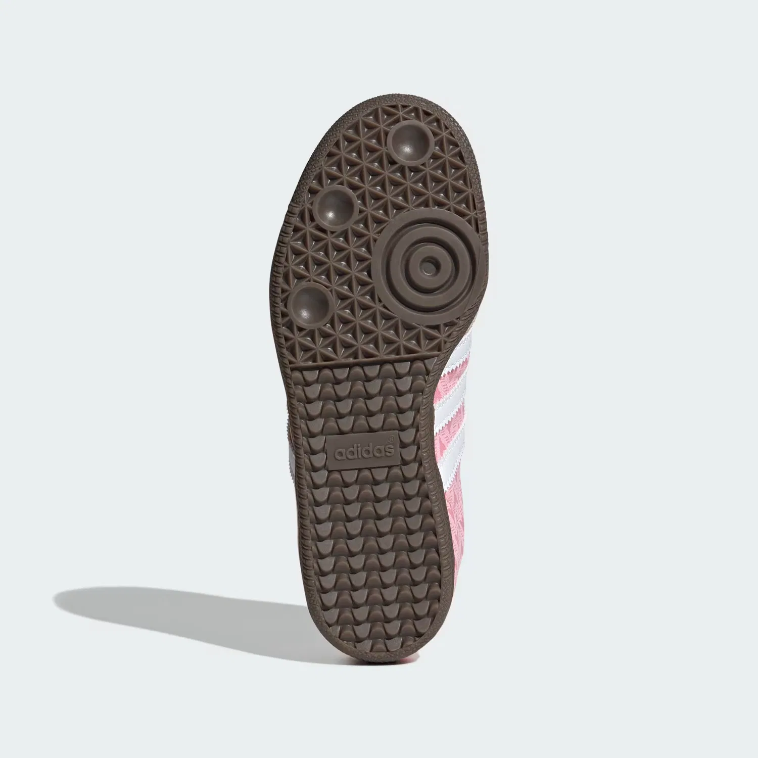 Детские кроссовки кожаные SAMBA OG Adidas Originals, светло-розовый/белый/gum — фото 3