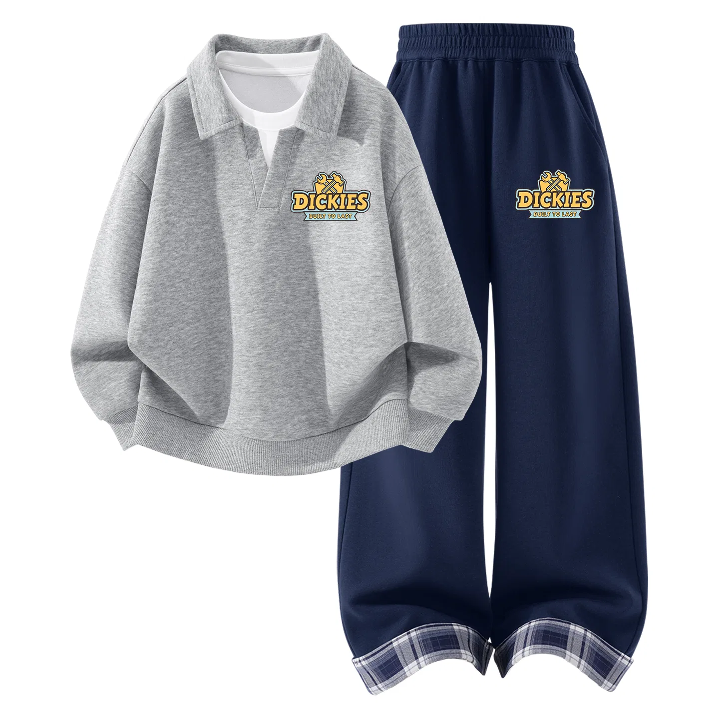 Детский спортивный комплект с принтом Srixon K Dickies, Light Heather Gray/Navy Blue