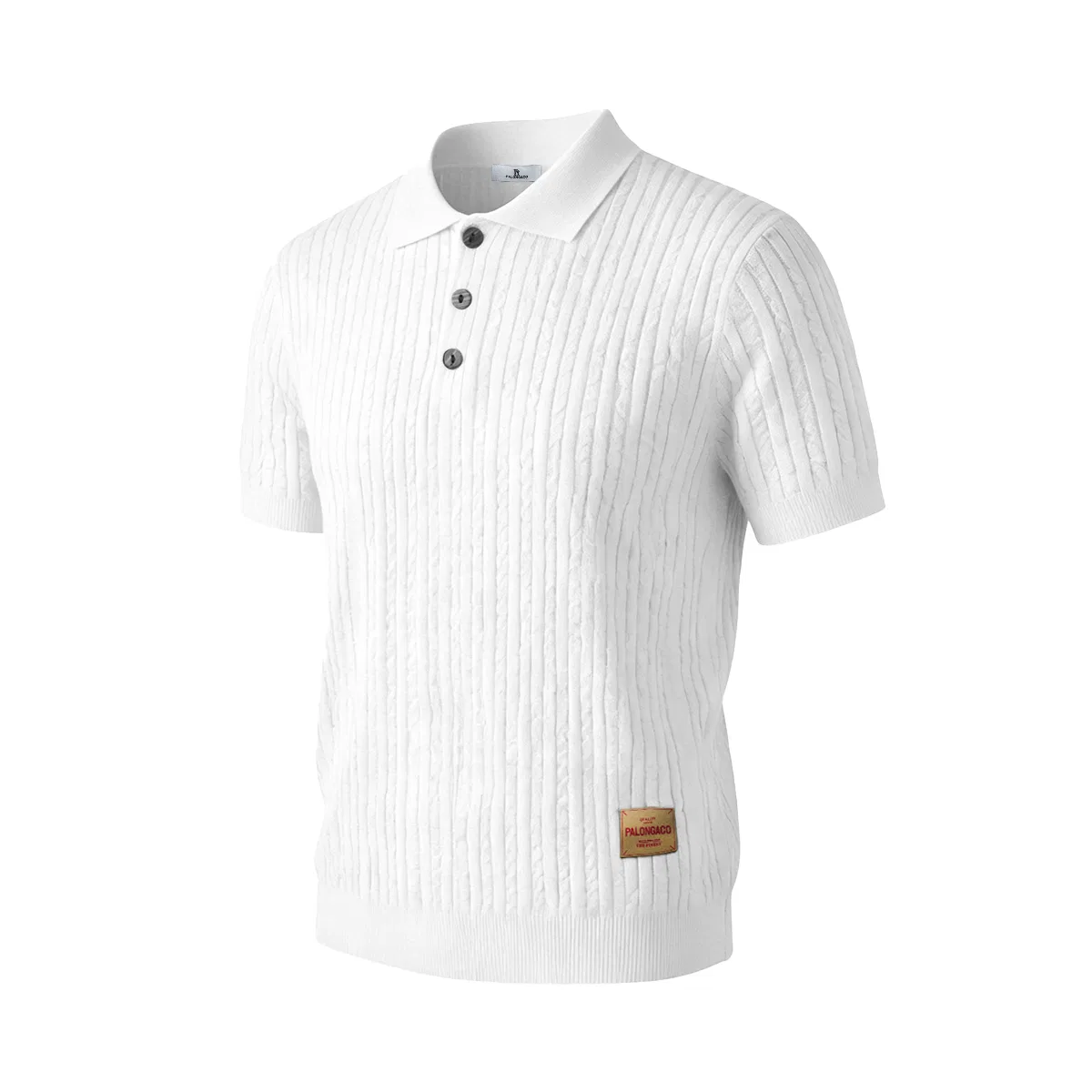 Детский свитер с отложным воротником Unisex Lapel Moderate PAL ONGACO, White