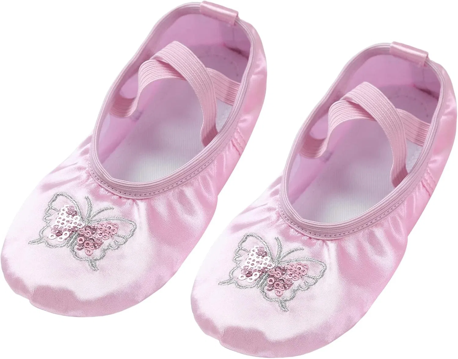 Детские балетки для девочек с пайетками VernLan, Pink