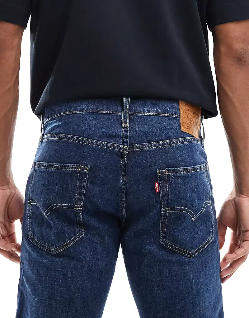 Джинсы зауженные легкие 502 Levi's, темный — фото 4