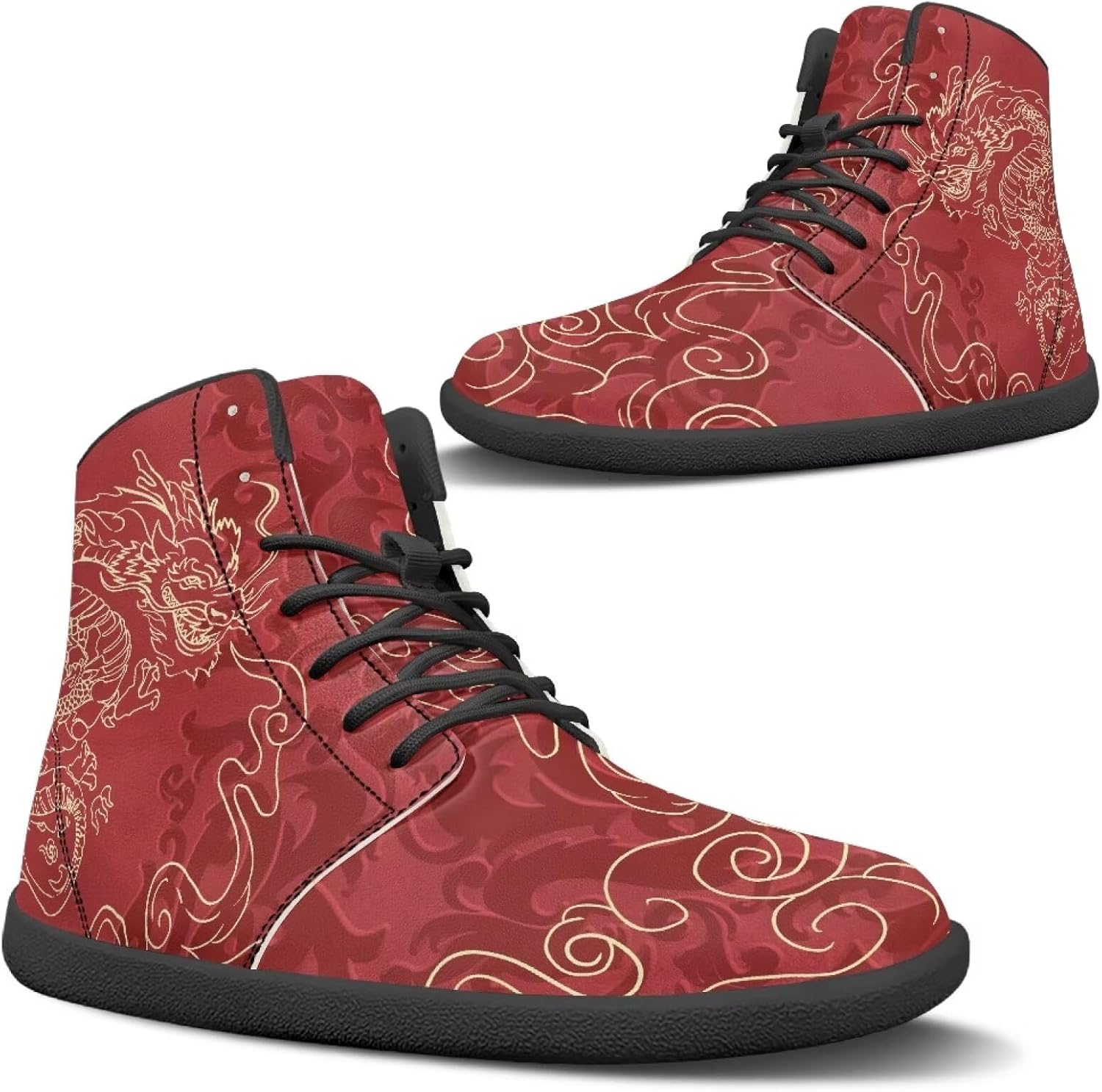 

Широкие кроссовки для ходьбы, унисекс Qoiuvncy, красный