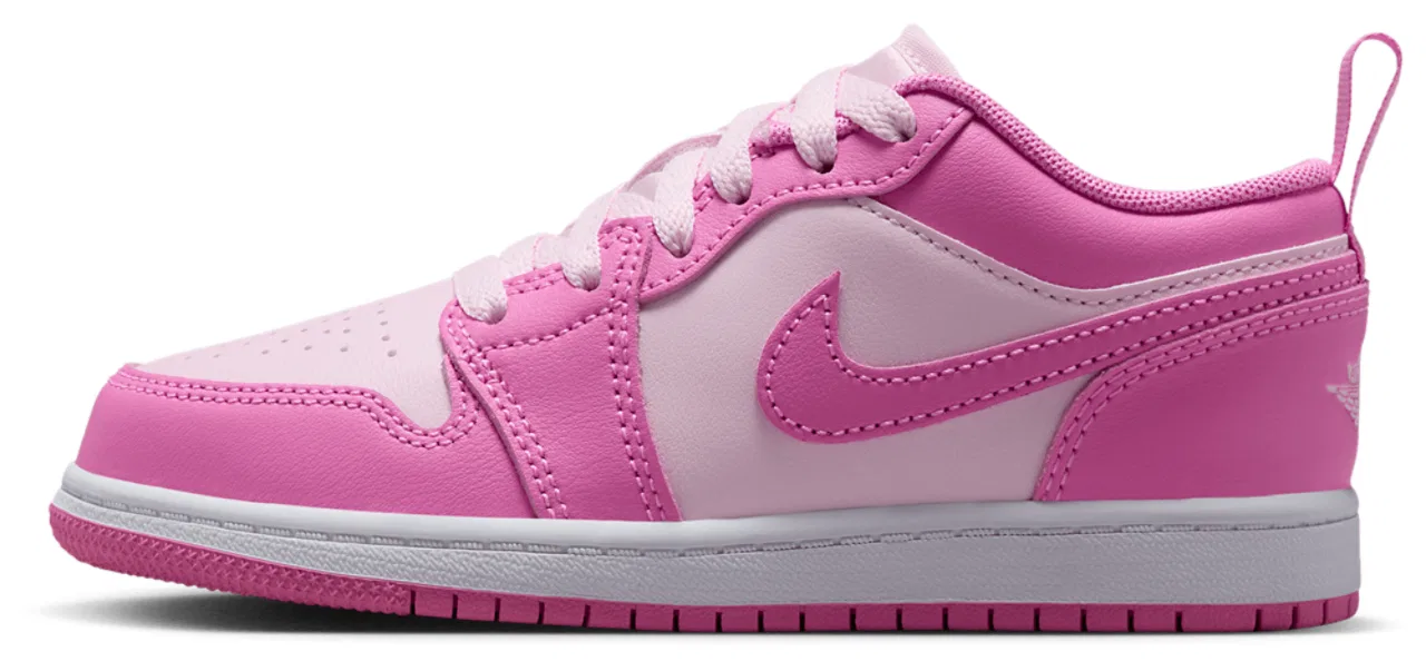 Детские кроссовки Retro 1 Low Jordan, розовый/белый — фото 2