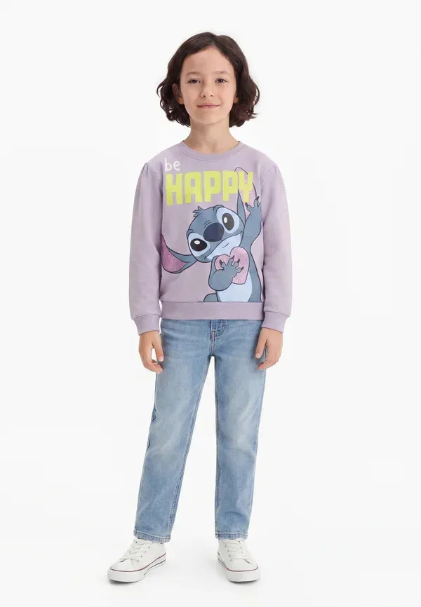 Свитшот с принтом Disney Nmfdidi stitch Name It, Lavender Gray, серый