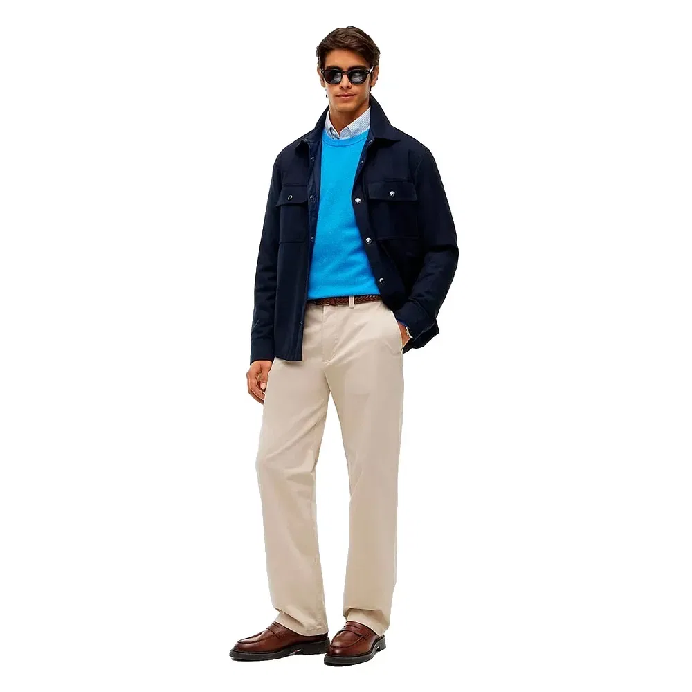 Мужской свитер с фактурным узором Tommy hilfiger, Blue — фото 4