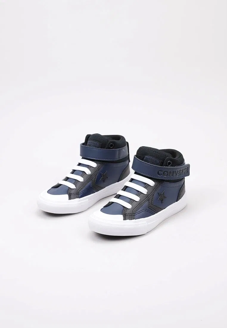 Детские кроссовки для мальчиков высокие кожаные Pro Blaze Strap Sport Remastered Converse, Blue — фото 3