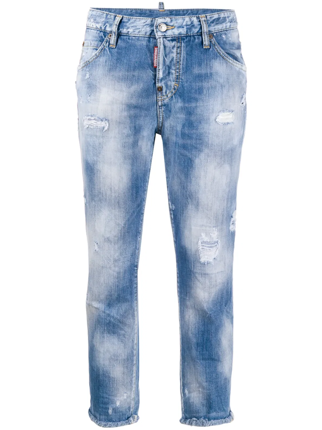 Укороченные джинсы Cool Girl Dsquared2, синий