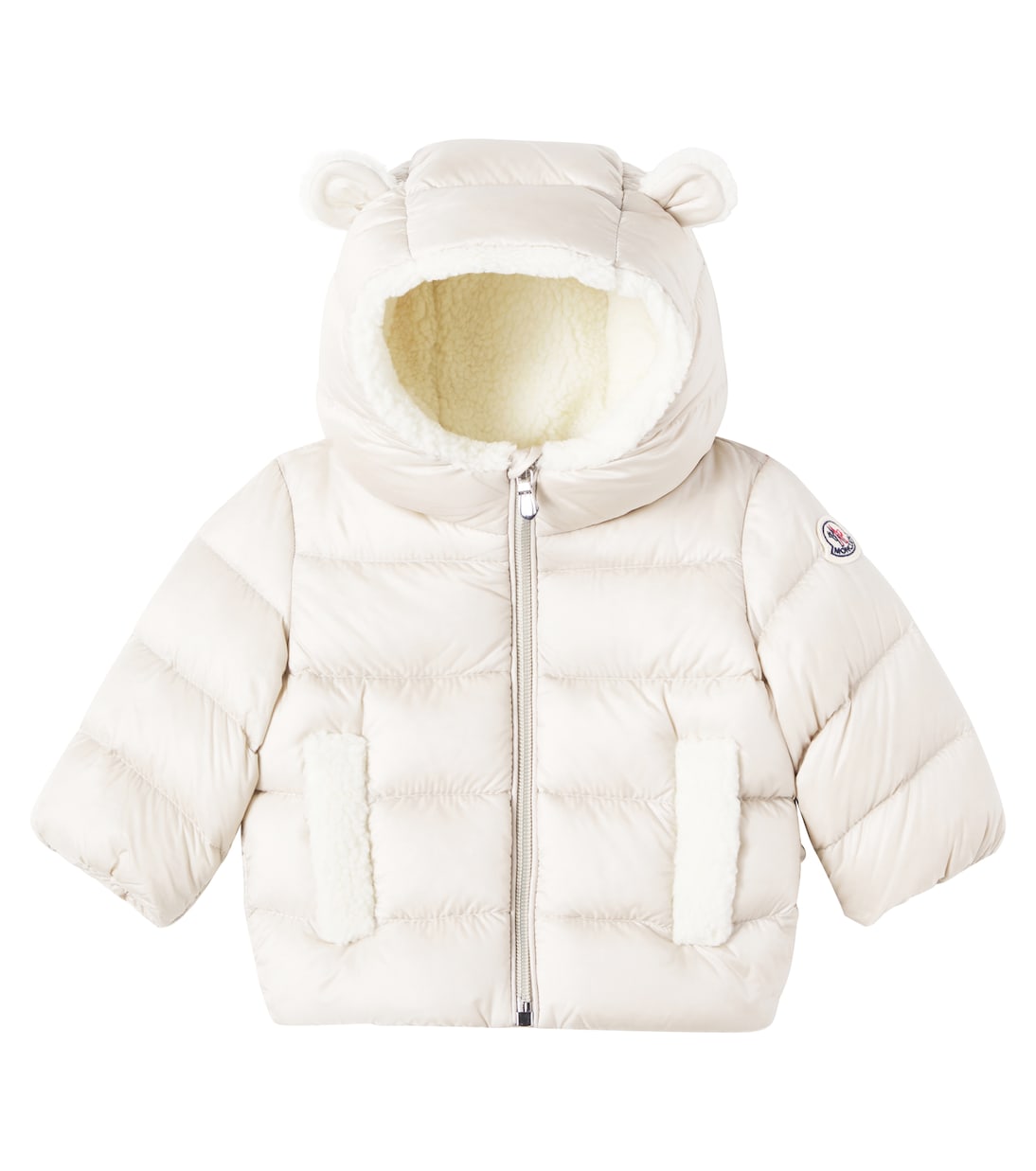 

Детская пуховая куртка Borgan Moncler Enfant, Light Beige