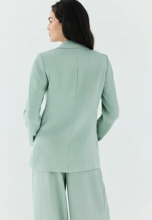 Блейзер из вискозы Next sage green, зеленый — фото 2