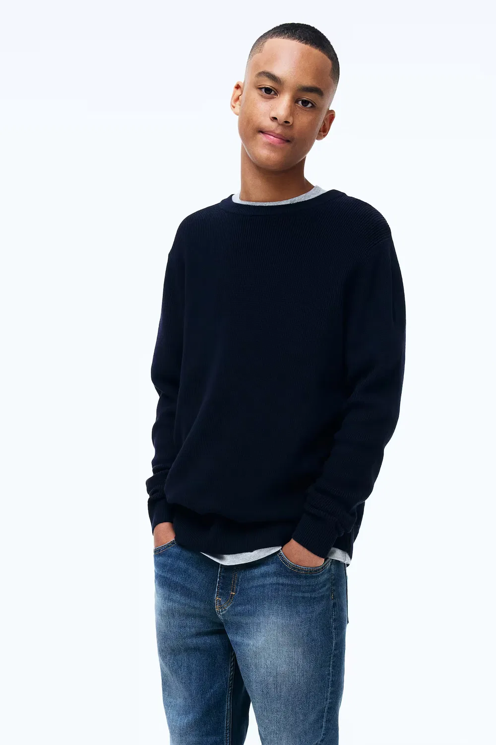 Свободные джинсы зауженного кроя H&M, Denimblau — фото 2