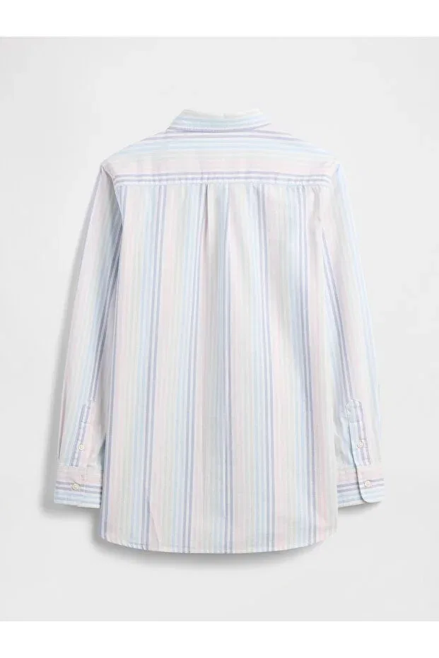 Детская рубашка для мальчиков с длинным рукавом Oxford Gap, White-002 — фото 3