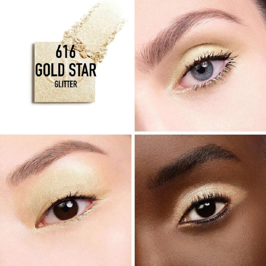 Тени для век Dior Diorshow Mono Couleur Glittery, 616 Gold Star — фото 2