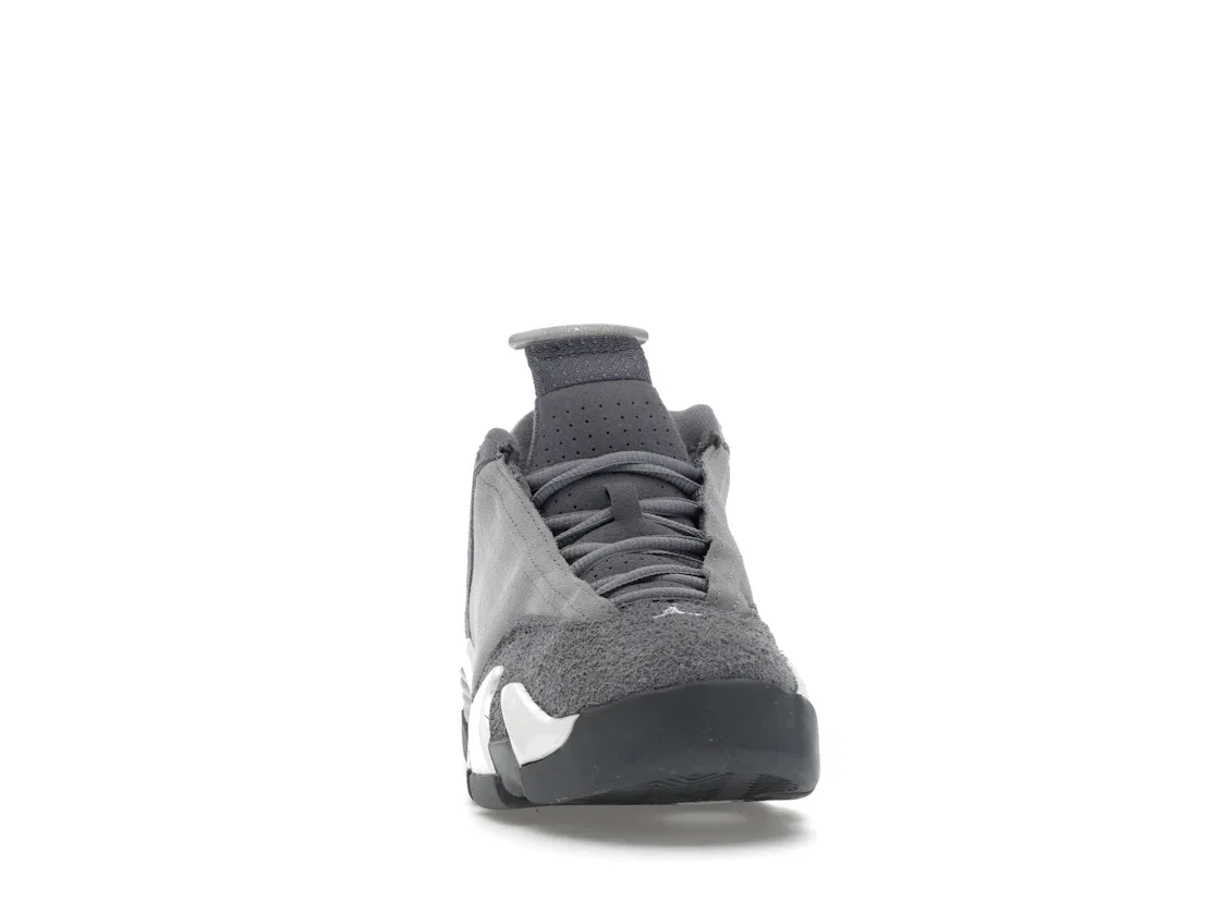 Детские кроссовки с монокромным дизайном Jordan 14 Retro, Flint Grey/Stealth Grey/White — фото 2