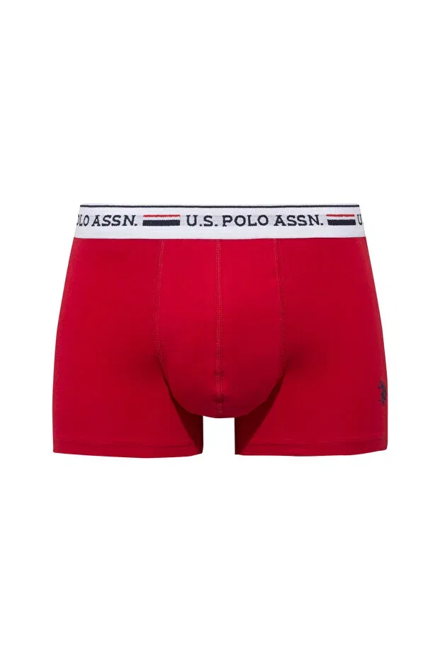 Мужской комплект боксеров с принтом U.S. Polo Assn., Navy Blue - Red - Printed — фото 4