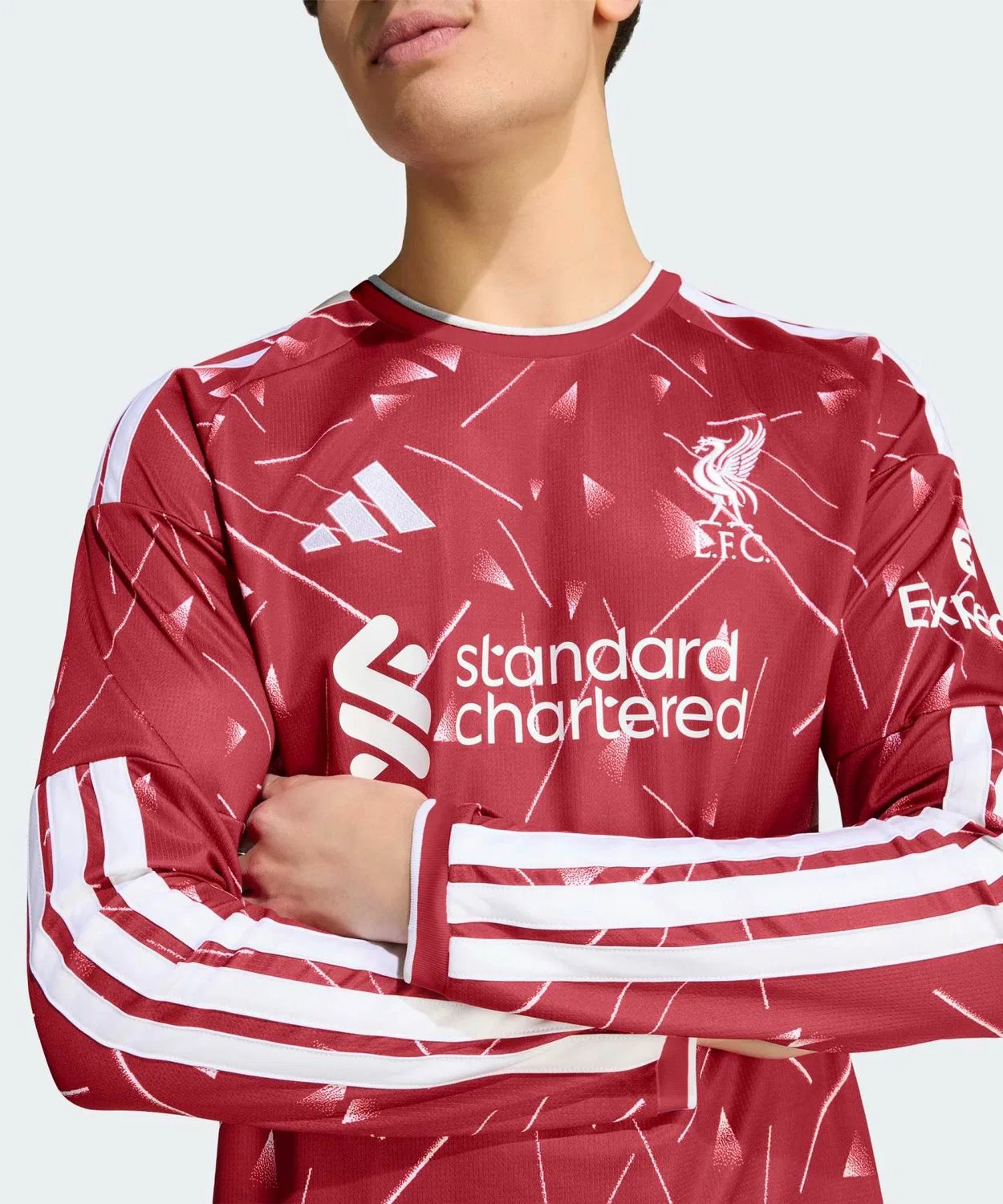 Мужская футболка с длинным рукавомClimacool Liverpool FC 26/27 Home Jersey Adidas, Red — фото 3