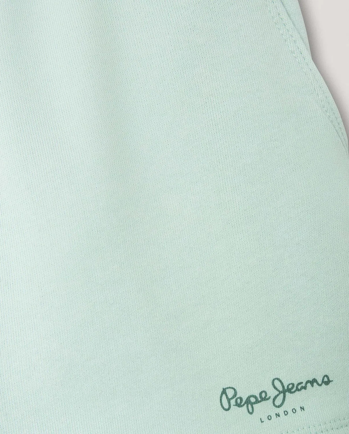 Детские шорты для девочки из футера Gab Pepe Jeans, Verde Agua — фото 2