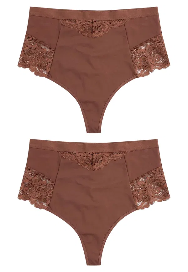 Комплект корректирующего белья Shaping two pack, Next, Chocolate Brown, коричневый/шоколадный — фото 3