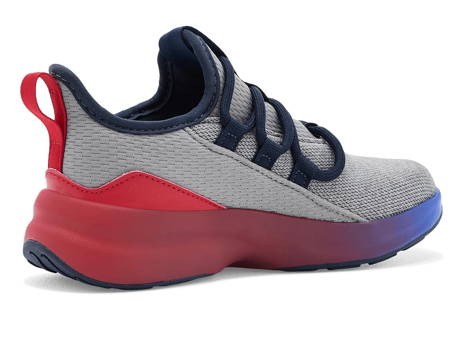 Кроссовки Lite Racer Adapt 8.0 (для маленьких и больших детей) Adidas Kids, Grey/Lucid Red/Team Royal Blue — фото 4