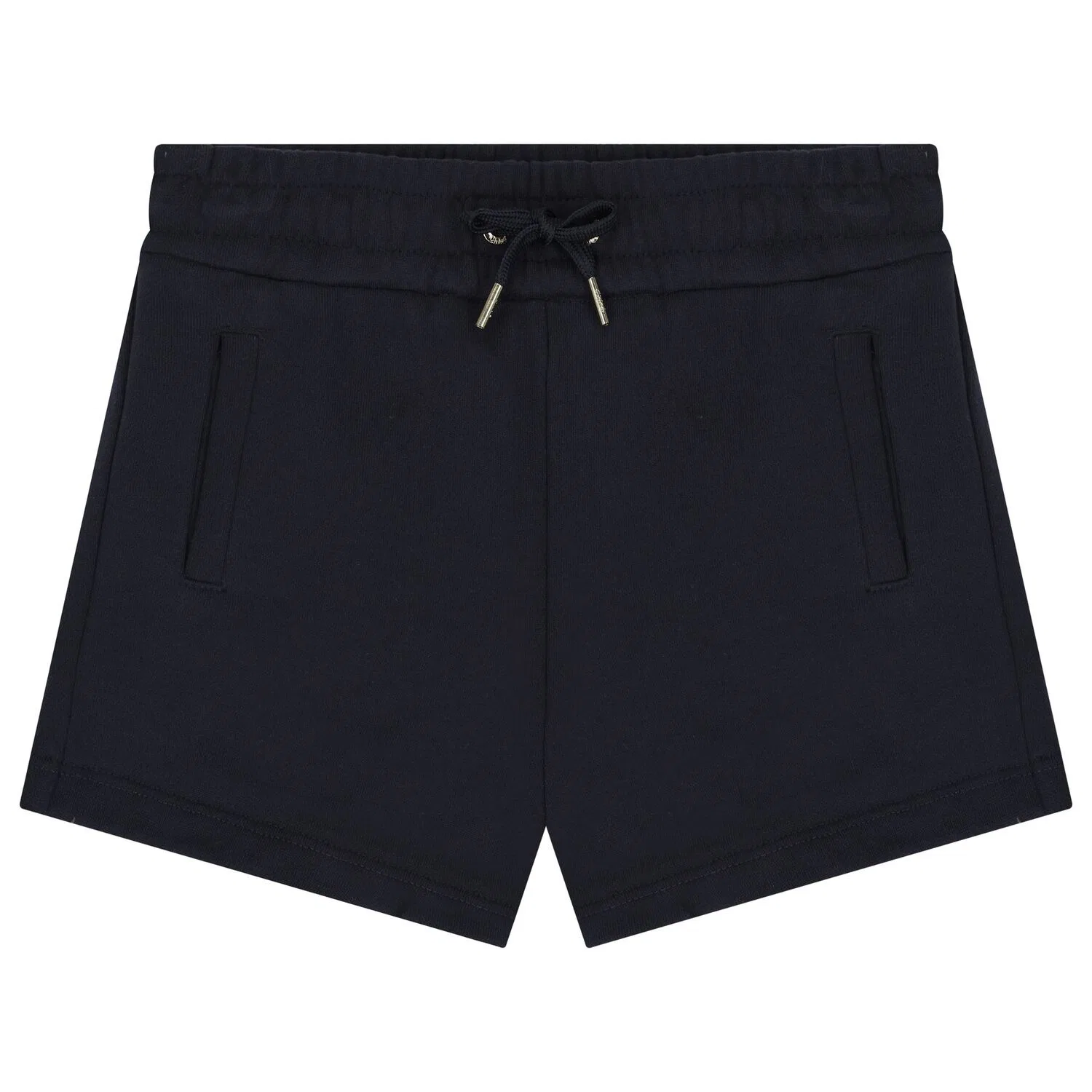 Шорты хлопковые с вышитым логотипом Chloe Kids Logo Embroidered Shorts Chloé, Navy
