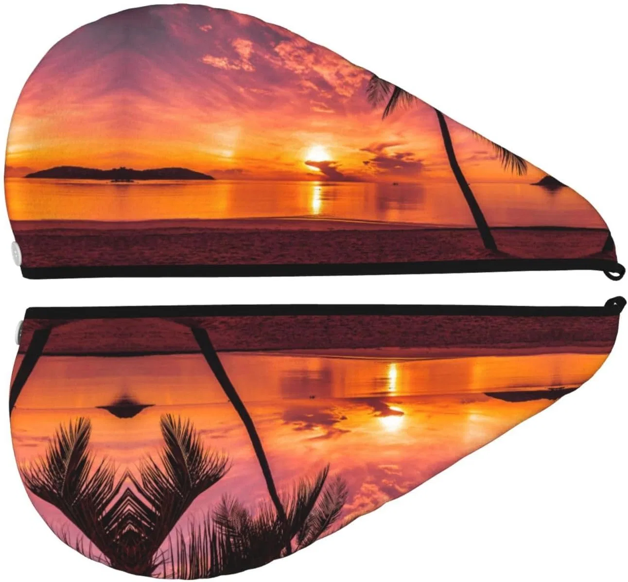 Шапочка для душа Coral Velvet, BONDIJ, 64x26 см, Sunset On The Tropical Beach — фото 2
