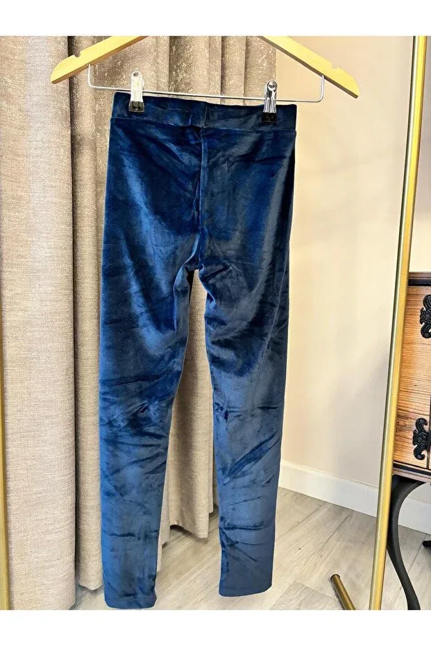 Детские вельветовые леггинсы для девочек Dfn, Navy Blue — фото 3
