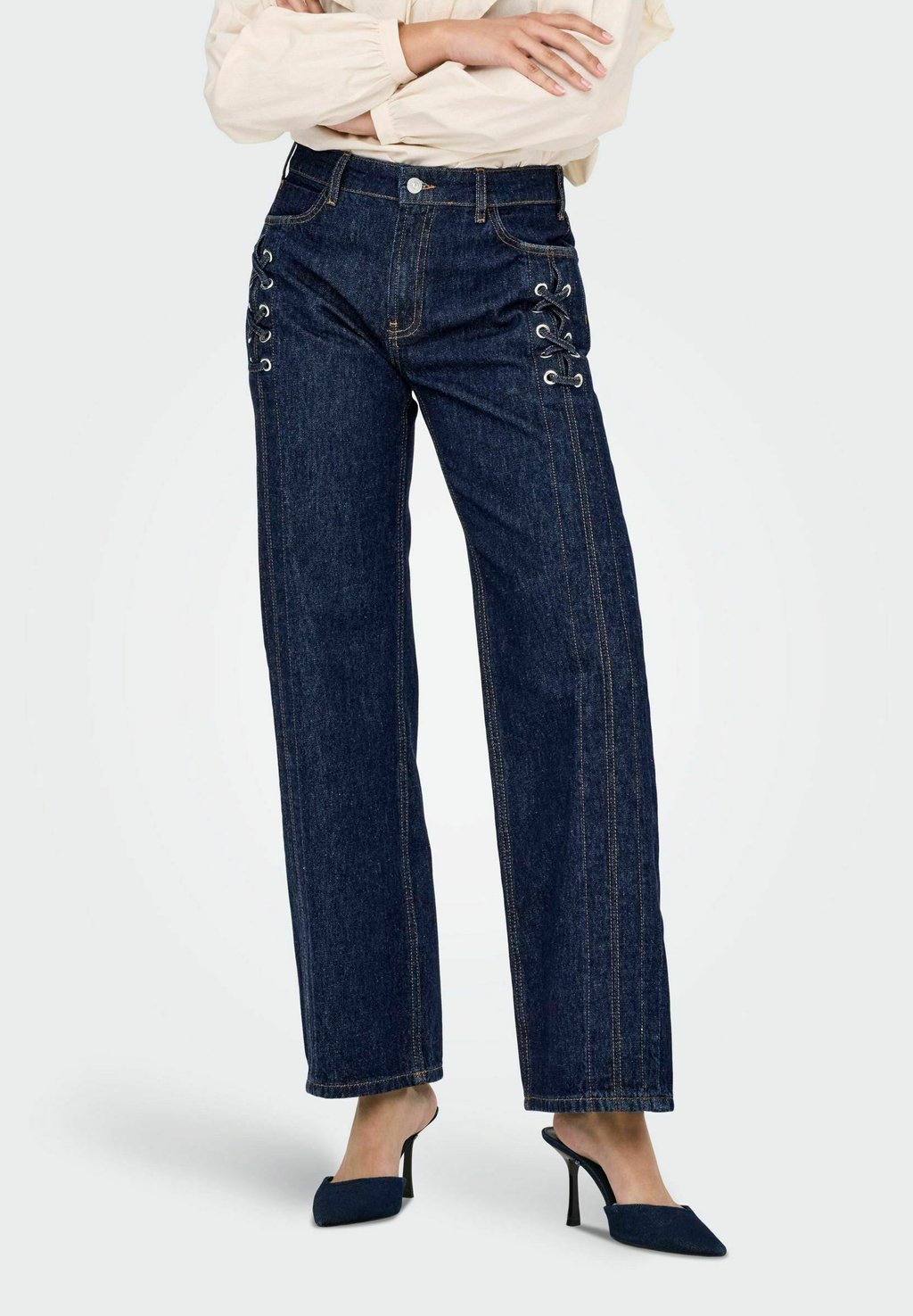 

Джинсы свободного кроя ONLY, цвет Dark Blue Denim
