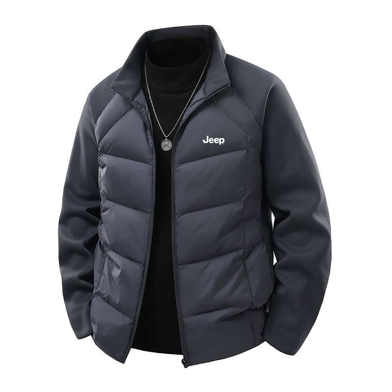 

Пуховик Unisex Stand Collar Lightweight Others Jeep, серый