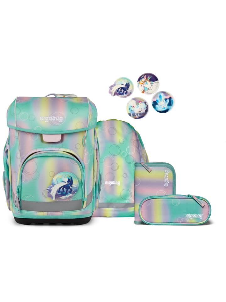 

Ergobag Набор школьных рюкзаков Cubo Light, 5 предметов, дизайн ZauberBärwelt, синий цвет