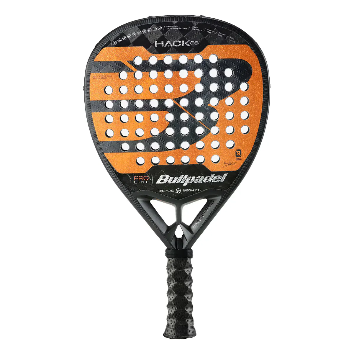 

Ракетка для падл-тенниса Bullpadel Hack 03 24, черный