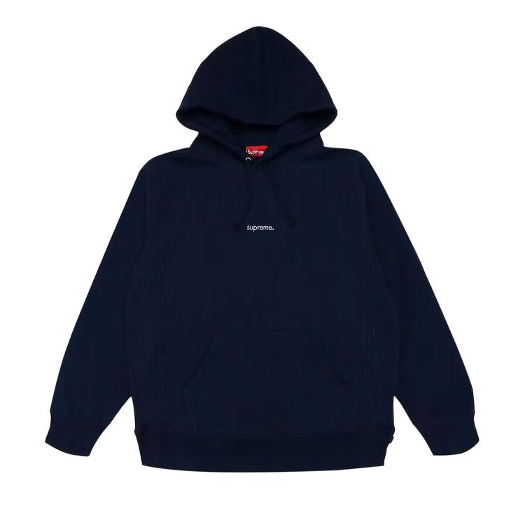 

Толстовка Supreme Trademark Hooded Sweatshirt Navy, синий