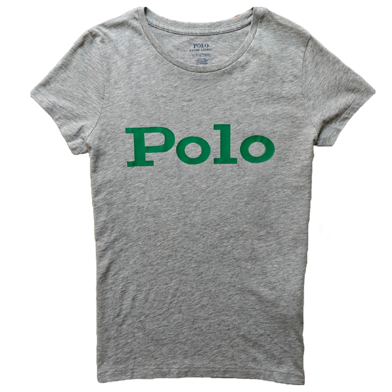 

Футболка женская серая Polo Ralph Lauren, серый
