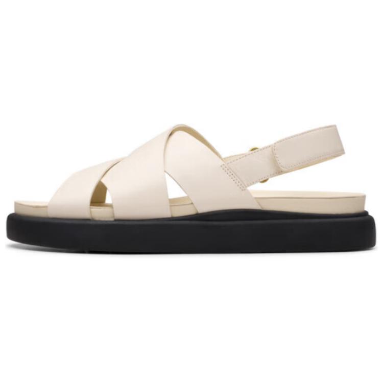 Clarks Сандалии римские женские Aristra Collection 3 см, белые