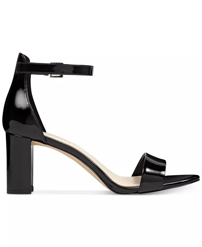 Женские босоножки Pruce на высоком устойчивом каблуке Nine West, черный — фото 2
