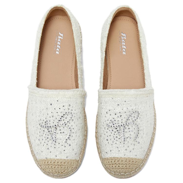 BATA Эспадрильи женские бело-голубые, цвет Blue — фото 3