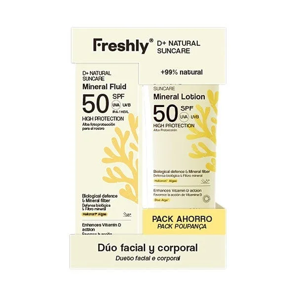 Натуральный солнцезащитный набор D+ с полной защитой 1 шт. FRESHLY COSMETICS