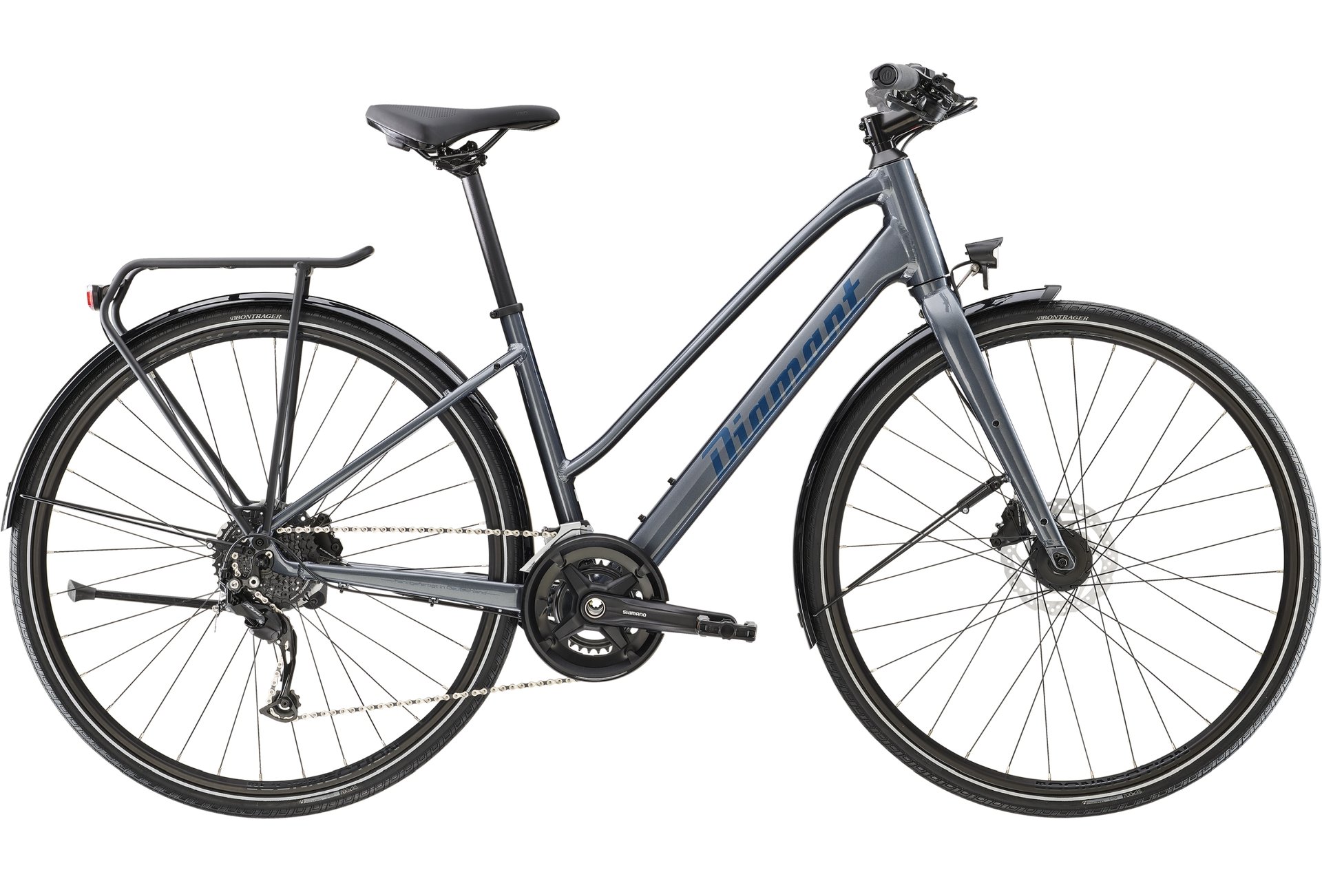 

Треккинговый велосипед Diamant Rubin - 28 дюймов - Damen Sport - 2023, цвет Grau|Magnetitgrau Metallic