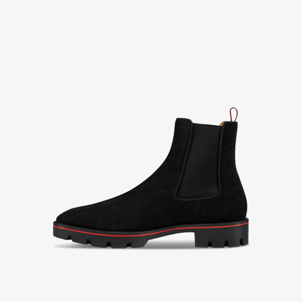 Alpinosol замшевые ботильоны с контрастной отделкой Christian Louboutin, черный — фото 3
