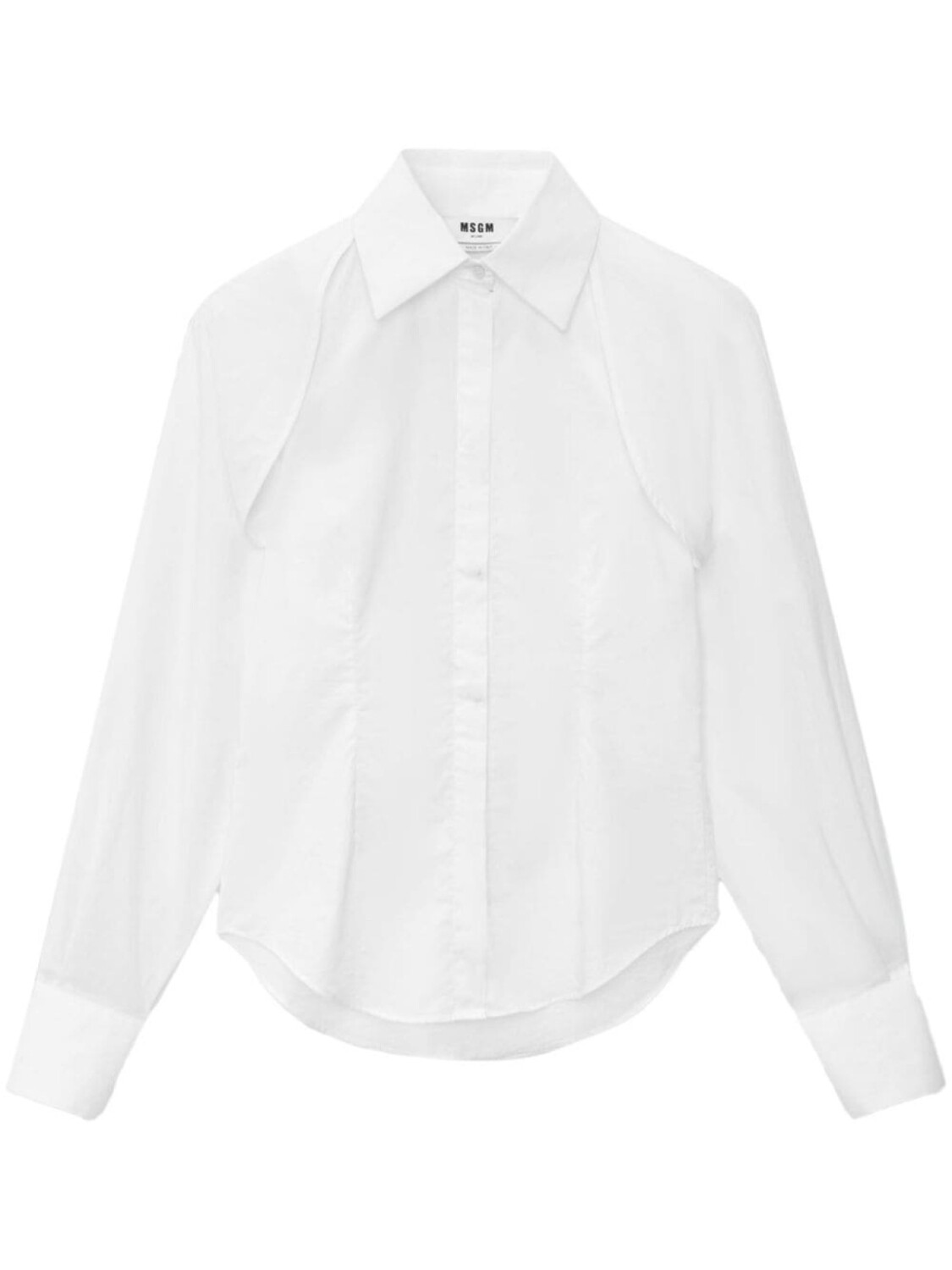 

MSGM рубашка со съемными рукавами, белый